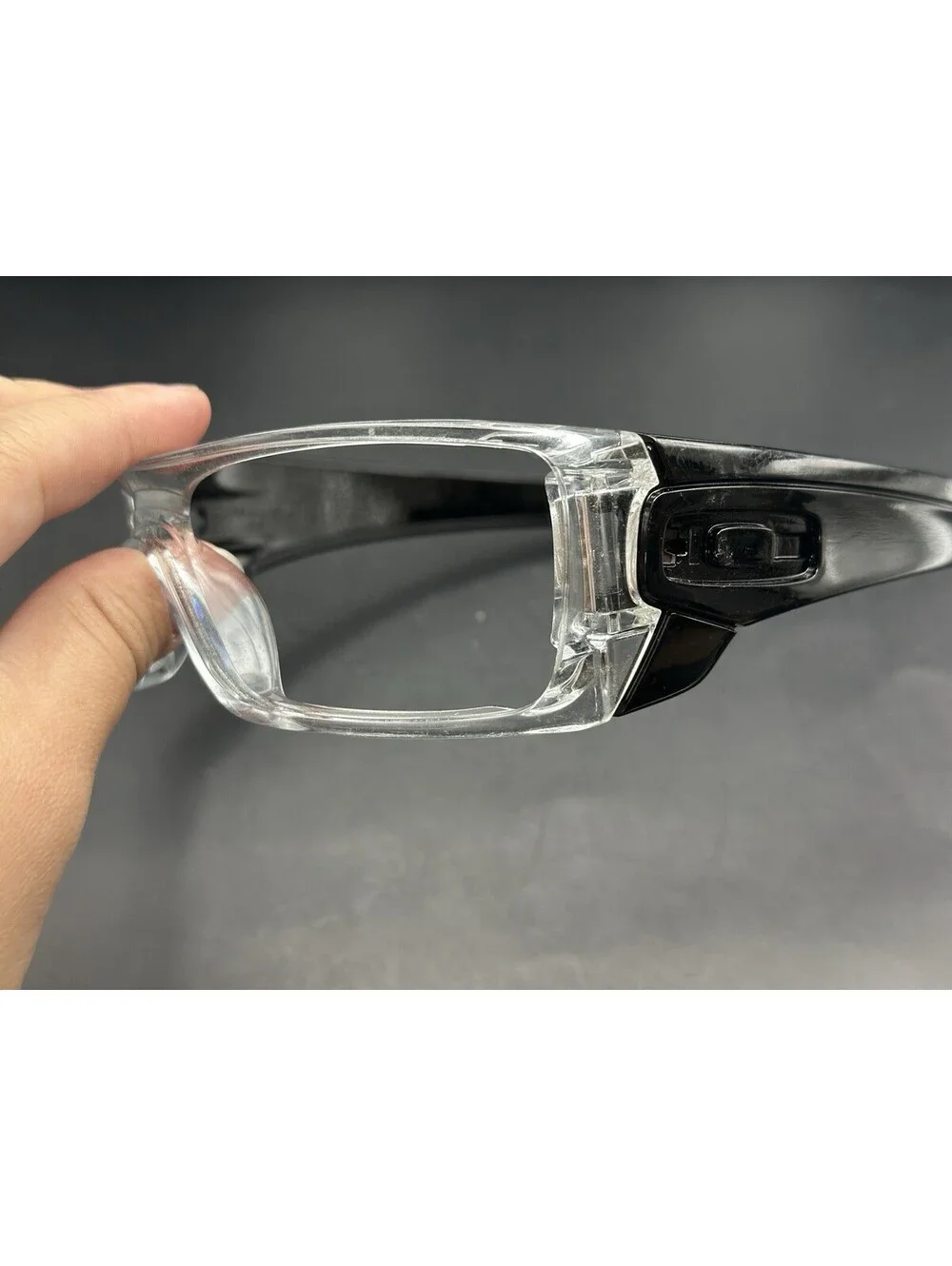Oakley Batwolf Polished Clear/Black Gold Text Frame